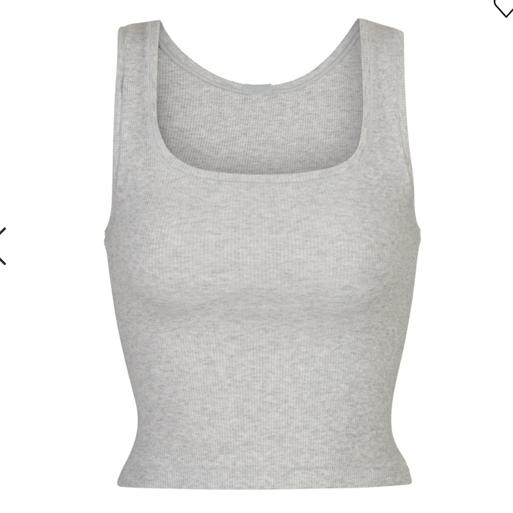 heather gray skims tank